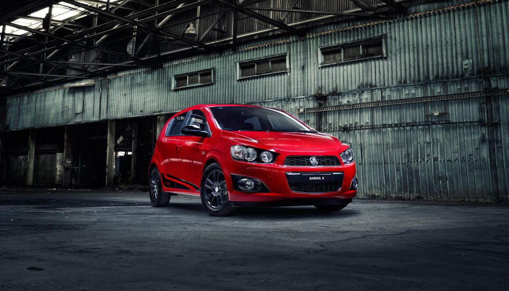 The Holden Barina X. The Holden Barina X.